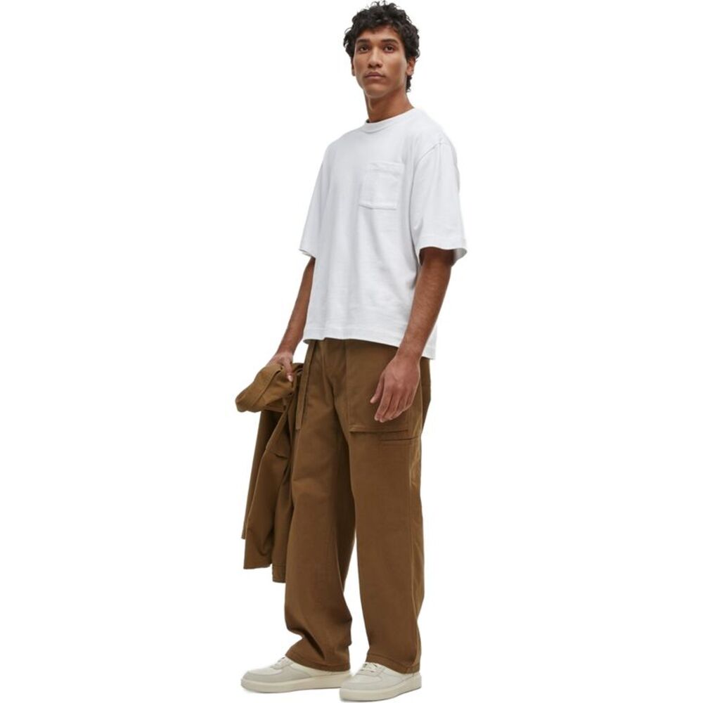 Mode Of One Mens Button Front Straight Leg Regular Utility Casual Pants, NWT